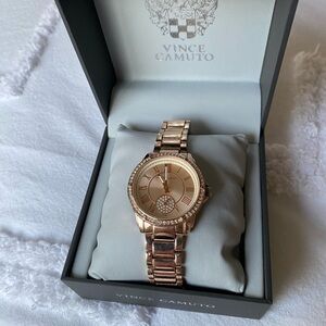 Vince Camuto Metallic Rose Timepiece